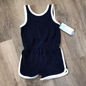 NWT cat & Jack romper blue & white for summer size 18 month